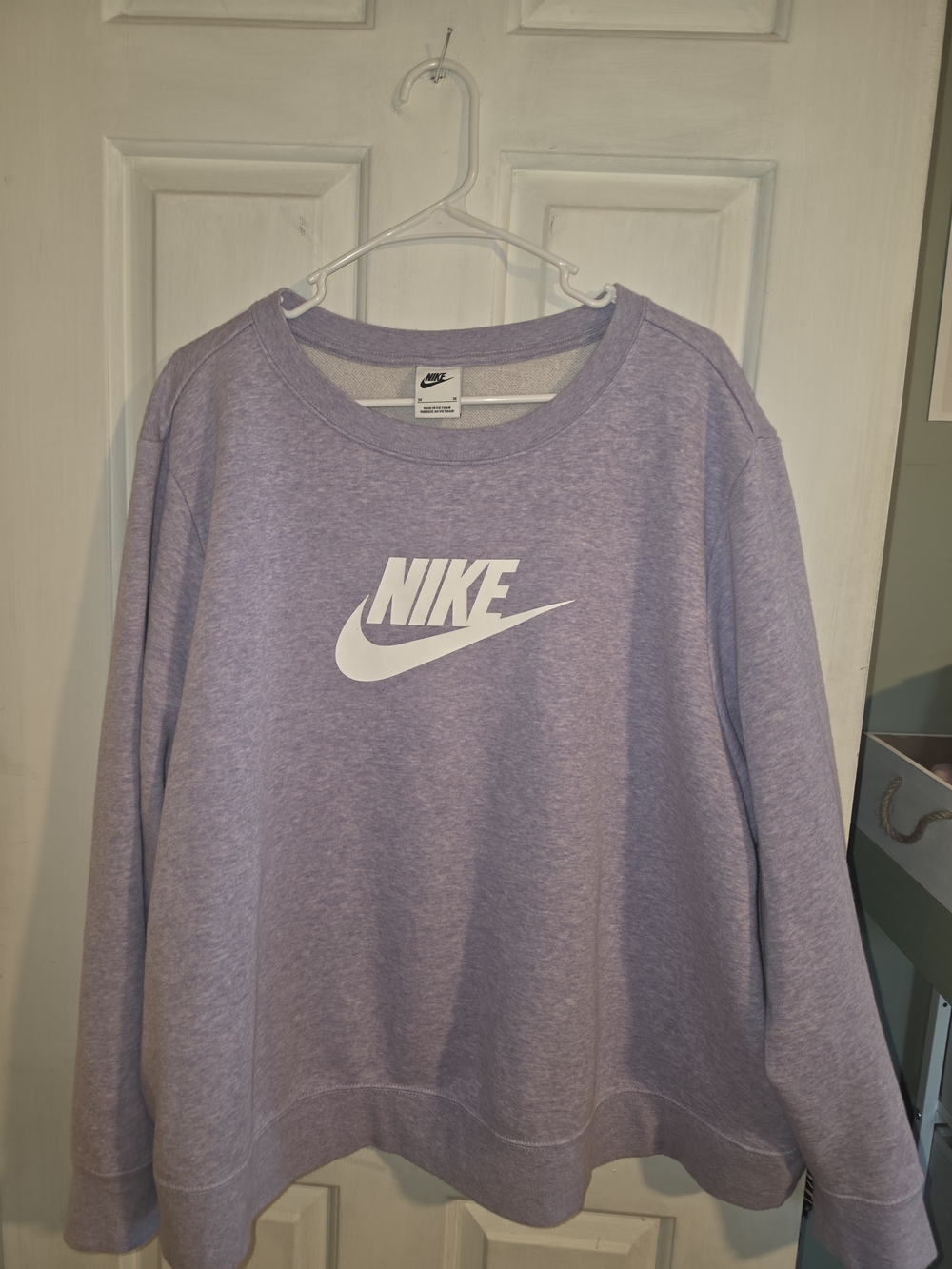 Nike Lavender Pullover Sweatshirt with White Swoosh